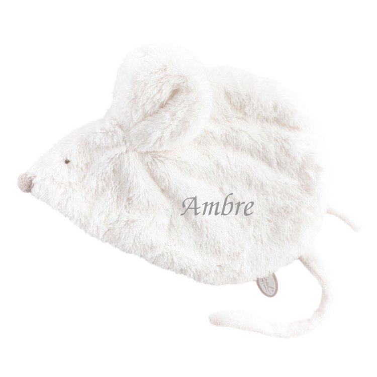  - maude souris - blanc 30 cm 